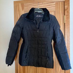 Black Women's Small Winter Puffer coat